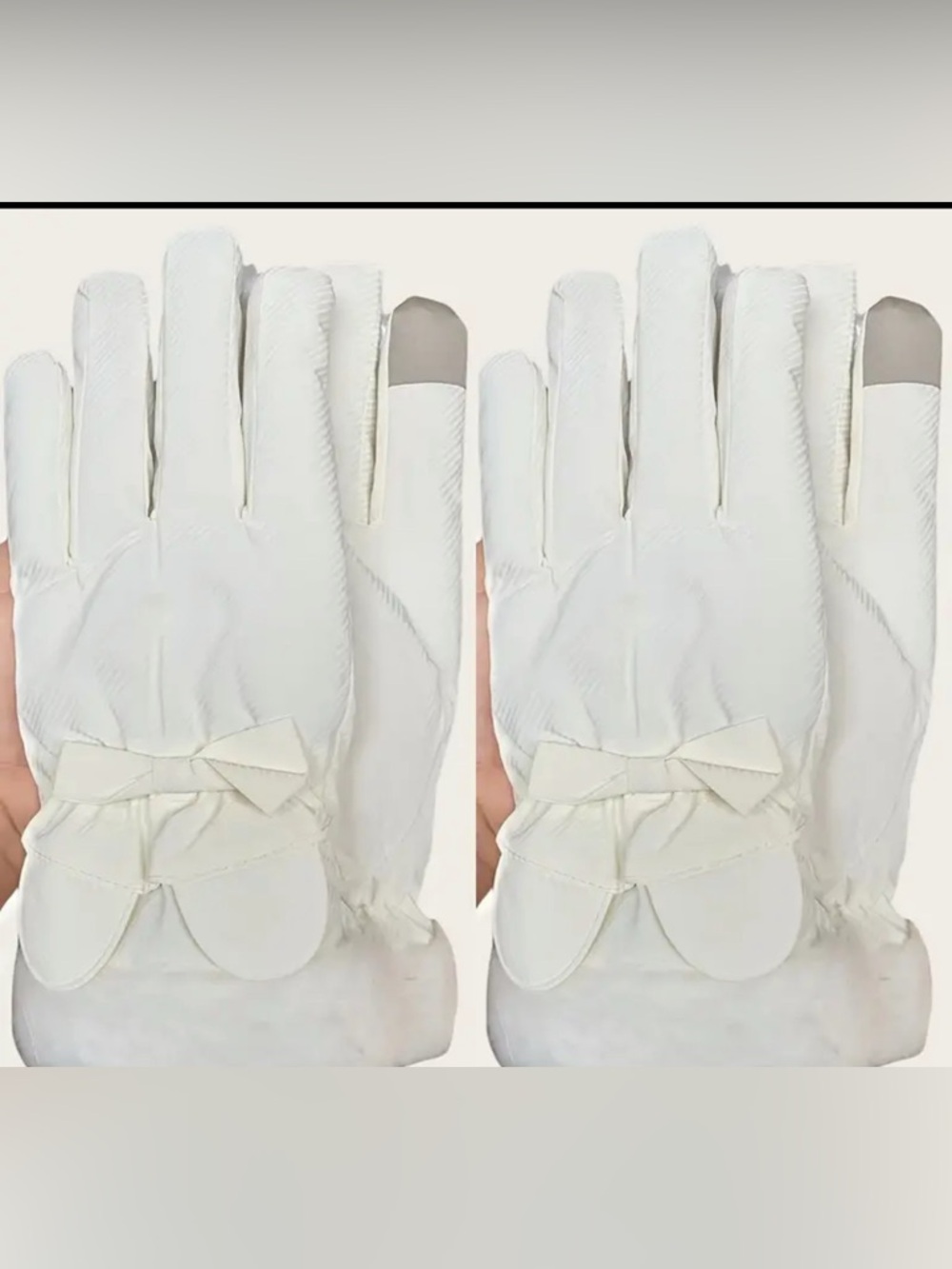 New Disney Mickey Ears Winter Fleece Warm Outdoor Windproof Non-slip Gloves ligh